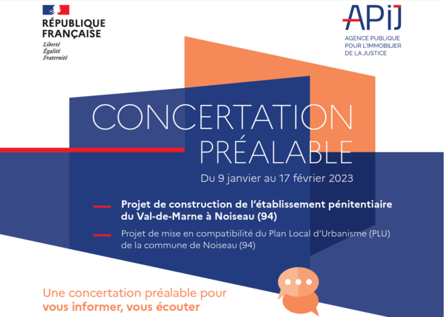 Concertation préalable du projet de construction de la prison de Noiseau